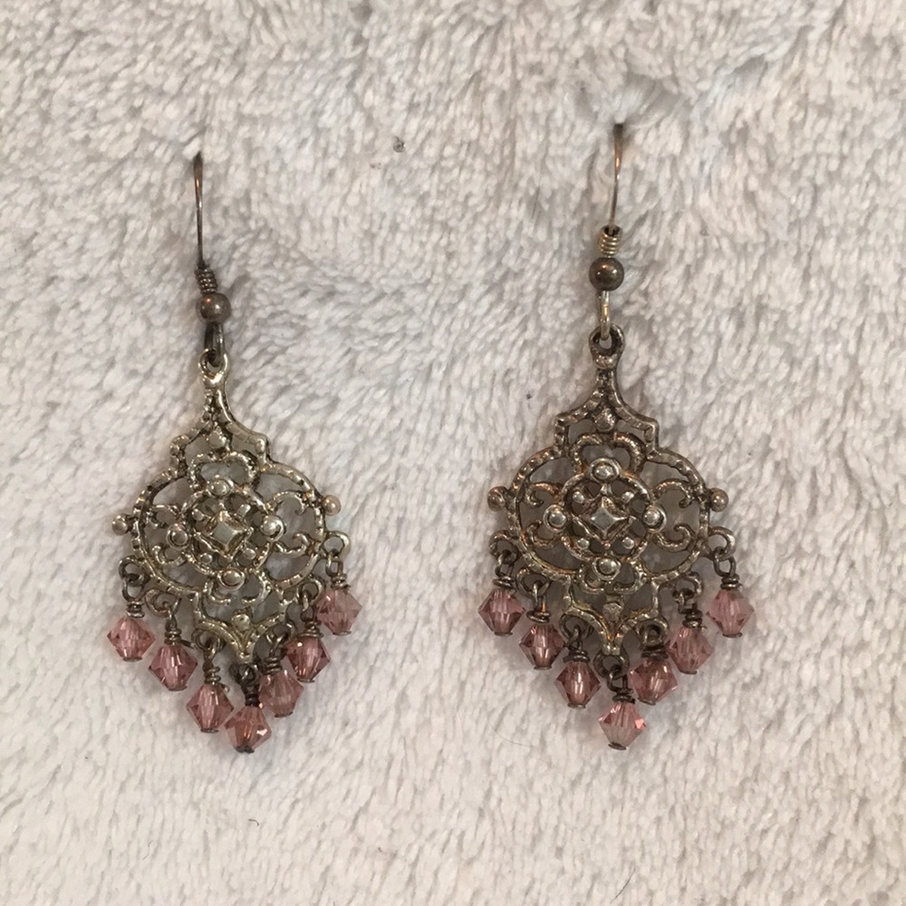 Handcrafted sterling & Swarovski crystal earrings